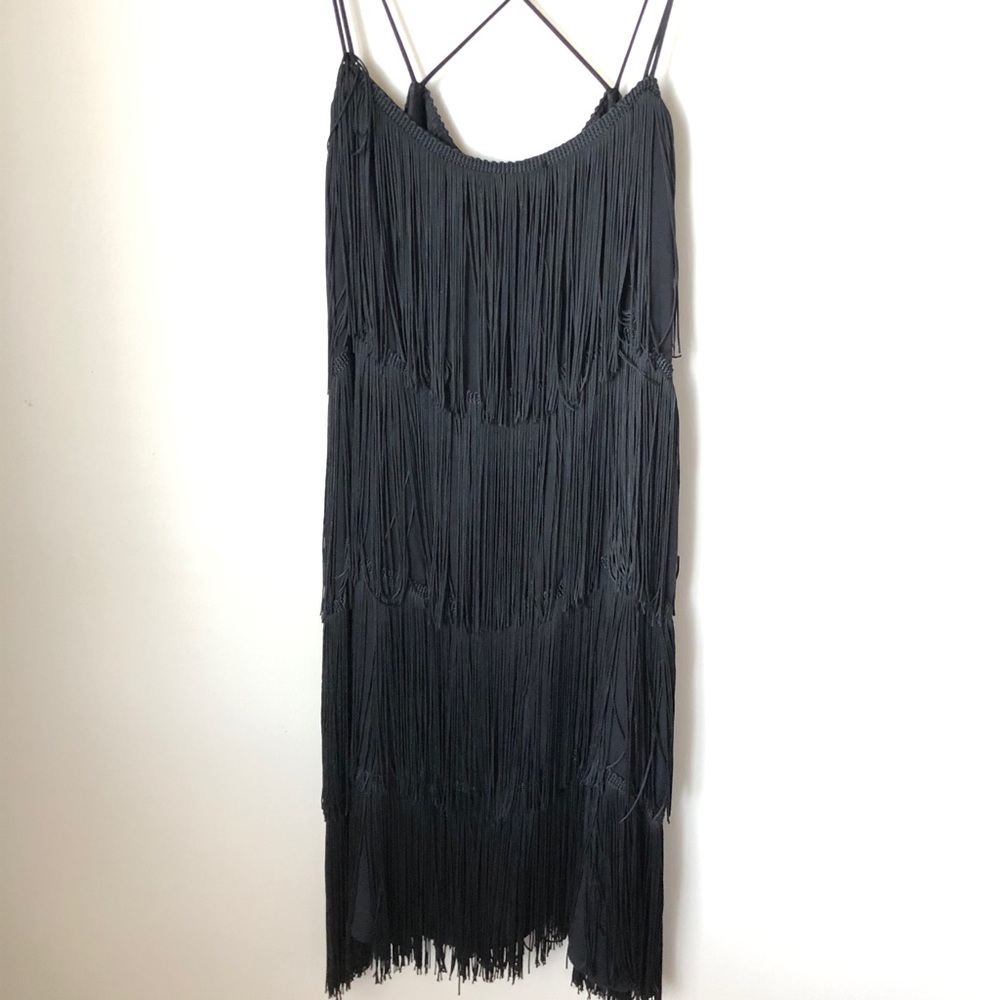 . ZARA FRINGE DRESS SIZE S